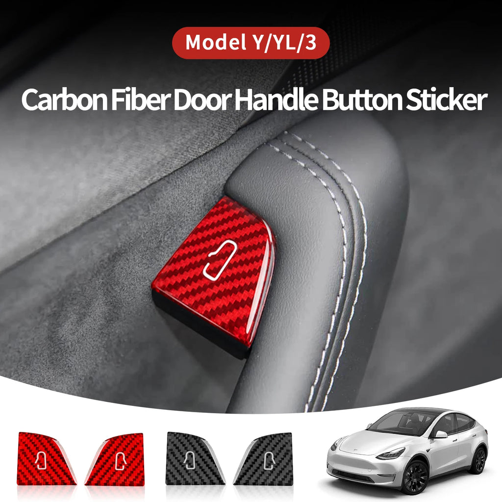For Tesla Model 3/Y/YL Juniper Carbon Fiber Car Interior Doo