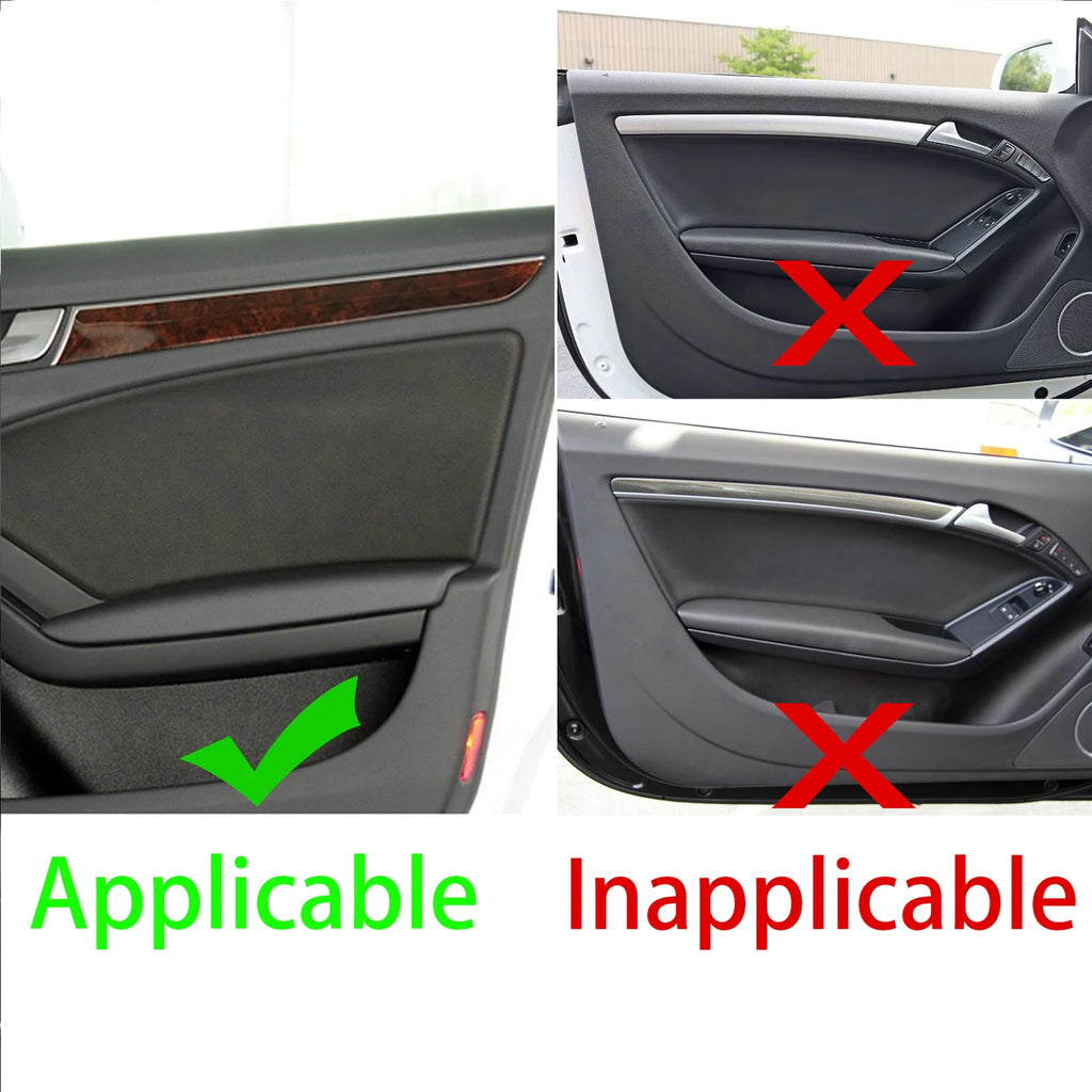 Carbon Fiber Window Door Panel Trim Cover For Audi A4 B8 A5 