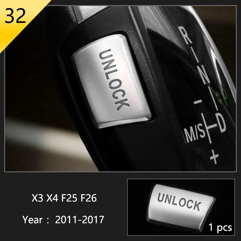 Accessories for BMW X3 X4 F25 F26 Car Inner Gearshift Air Conditioning CD Panel Door Armrest Cover Trim Decorative Car Stickers