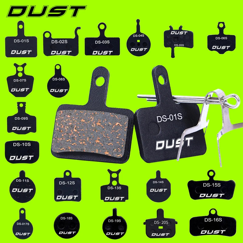DUST 1Pair Semi-Metal Bicycle Hydraulic Disc Brake Pad MTB M