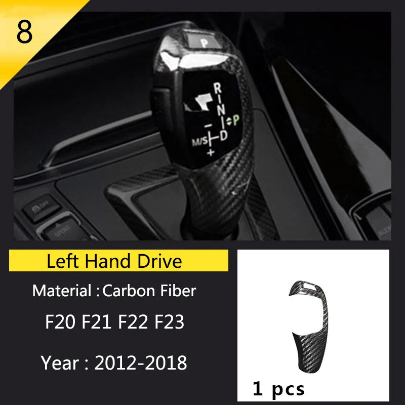 For BMW 1 2 Series F20 F21 F22 F23 Carbon Fiber Car Control CD Panel Cover Trim Air Conditioning Outlet Frame Decoration Sticker