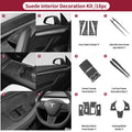 Made of Alcantara For Tesla Model 3 Model Y (2019-2024) Door Switch Button Trim Cover Protection Car Interior Tuning Accessories