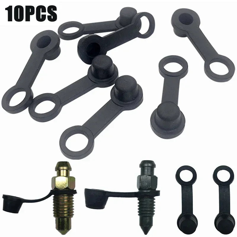 10Pcs 8mm Rubber Dust Cap Car Motorcycle Brake Pump Oil Drai