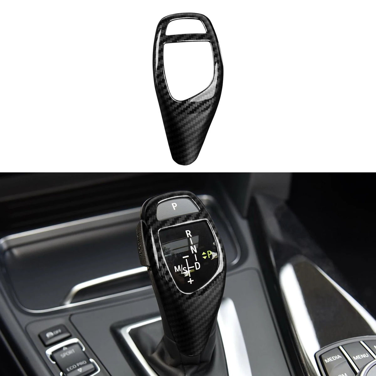 Car Center Console Dashboard Gear Shifter Panel For BMW F30 F31 F34 3GT F32 F33 F36 Trim Accessories Carbon Fiber ABS Sticker