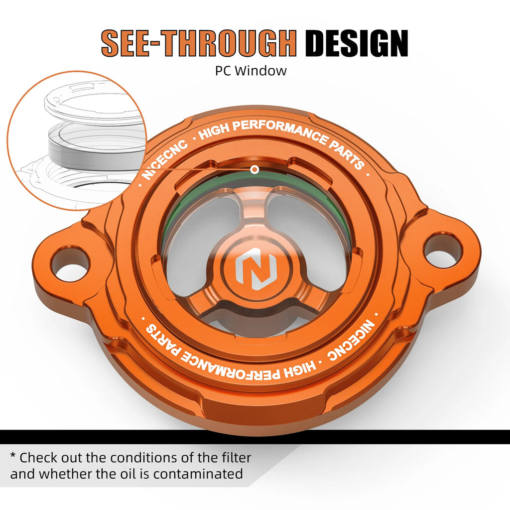 For KTM 690 Enduro R SMCR 2008-25 Engine Oil Filter Cover Ca