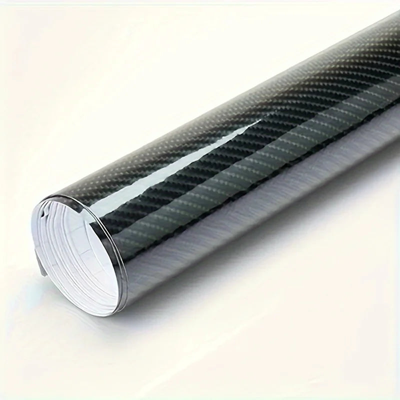 7D Carbon Fiber Car Film Interior Moulding Stickers PU Leather Gap Filler DIY Braid Trim Strip Universal Self Adhesive Sticker