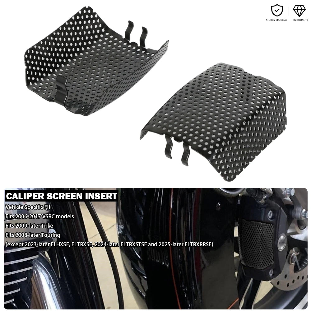 Brake Caliper Screen Insert Fit For Harley Electra Road King