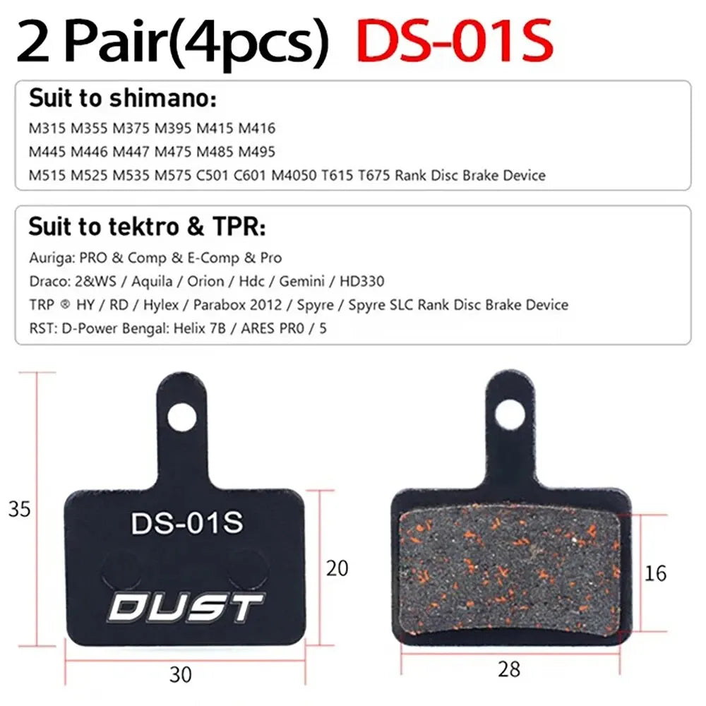 2 Pair (4pcs) MTB Bicycle Hydraulic Disc Ceramics Brake Pads