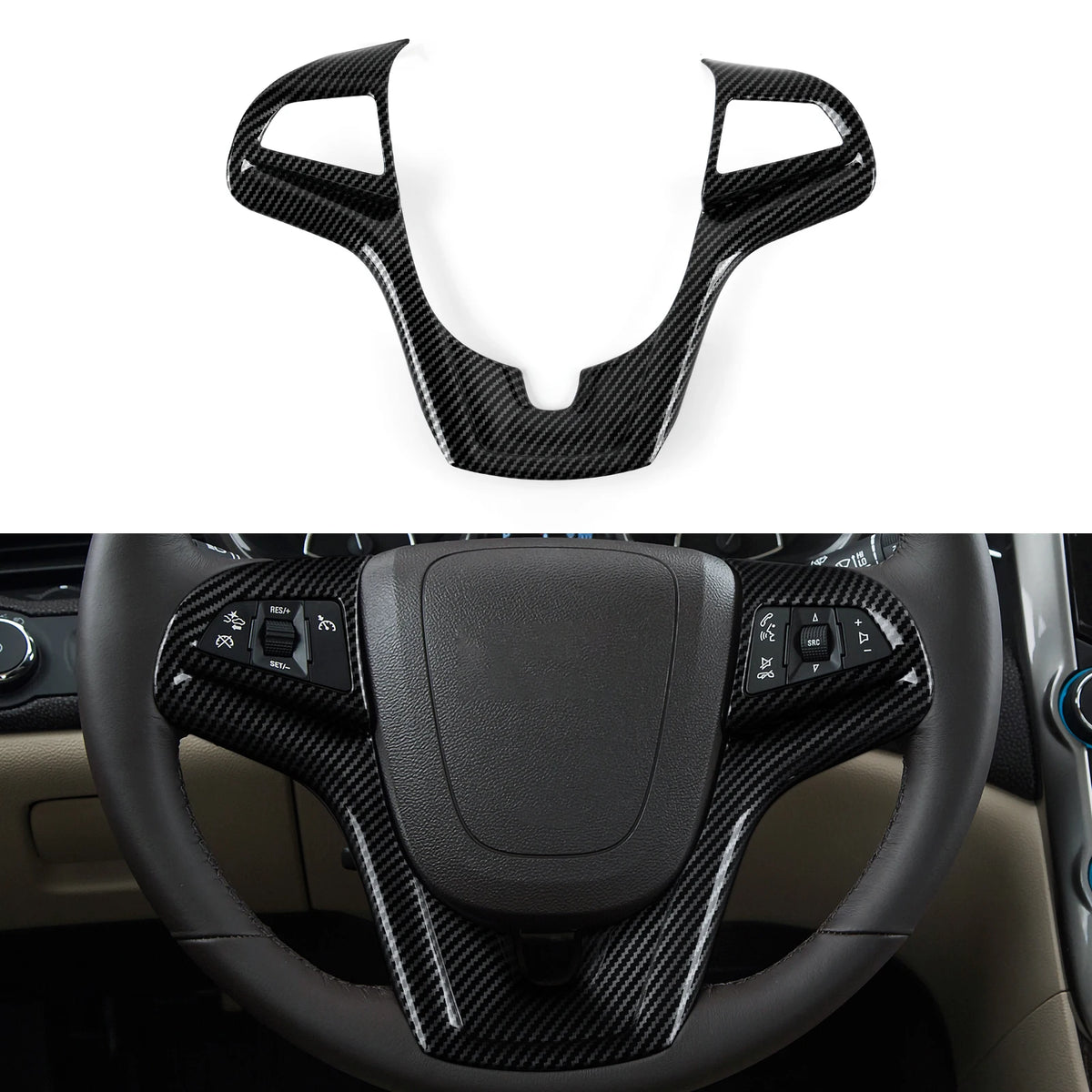 ABS Trim Car Center Console Gear Shift Panel Cover Carbon Fi