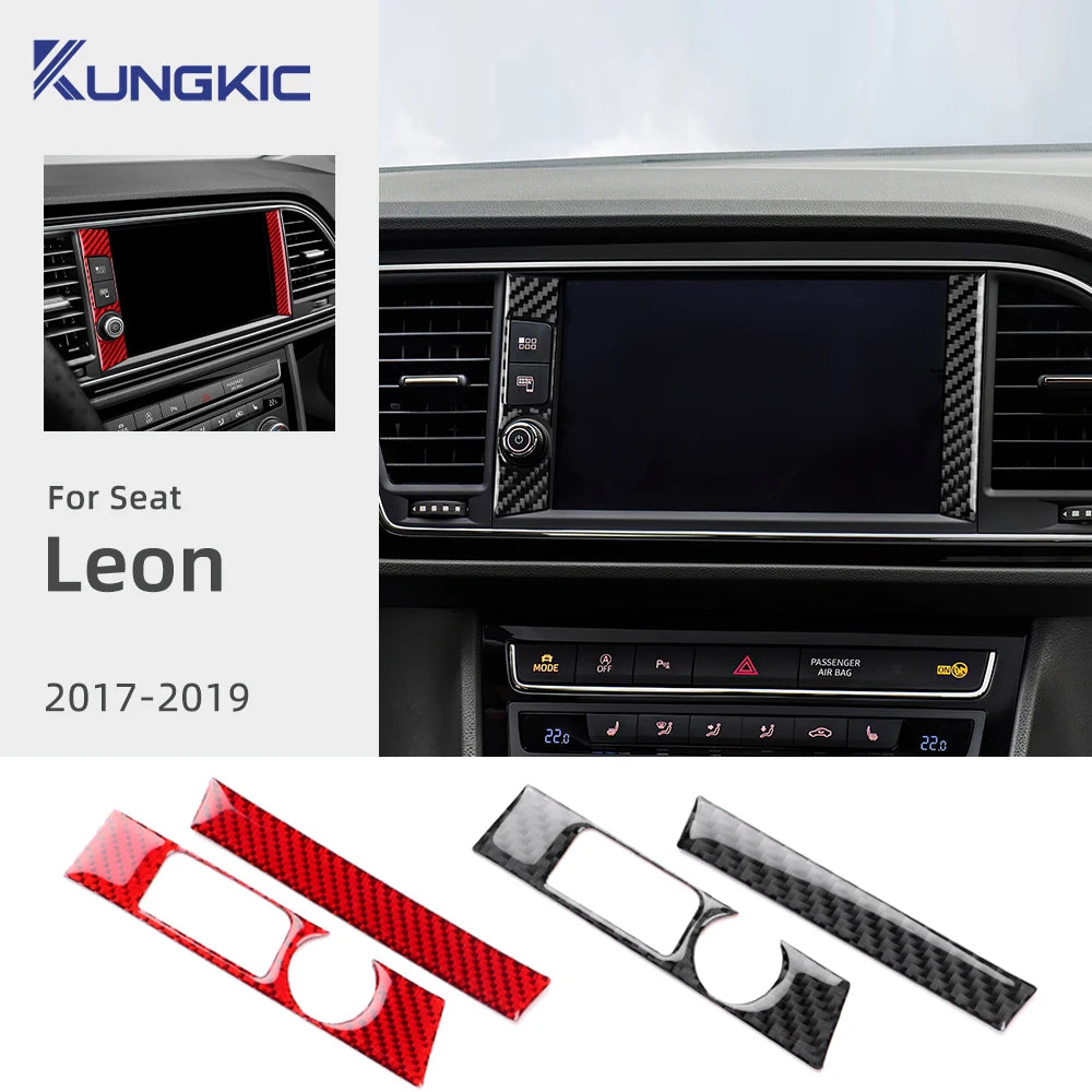 Real Soft Carbon Fiber Sticker For Seat Leon MK3 2017 2018 2