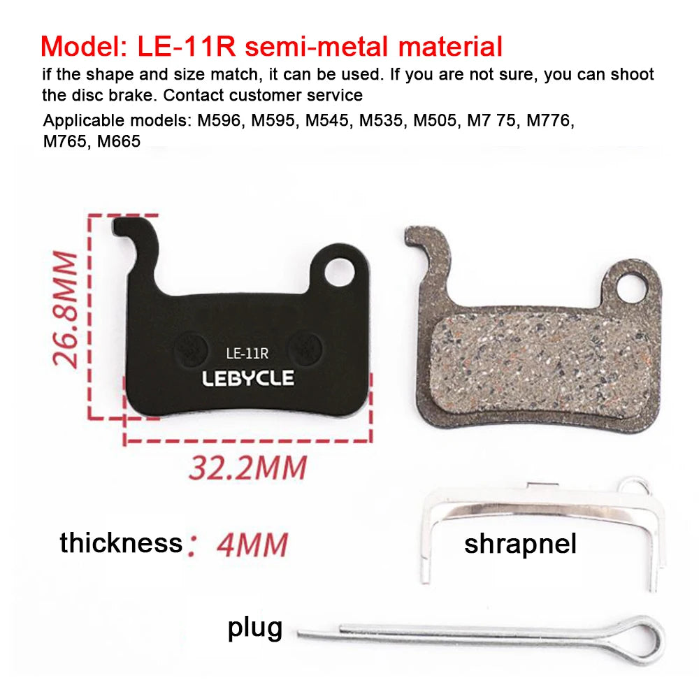 25 Pair MTB Bicycle Disc Brake Pads Resin/Metal/Ceramic Road