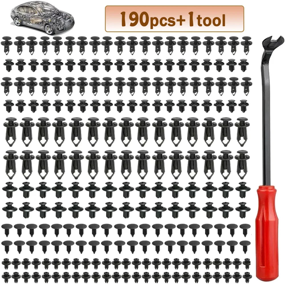Car Fixing Clip 6 Size Fastener Car Plastic Clip Kit Body Bu