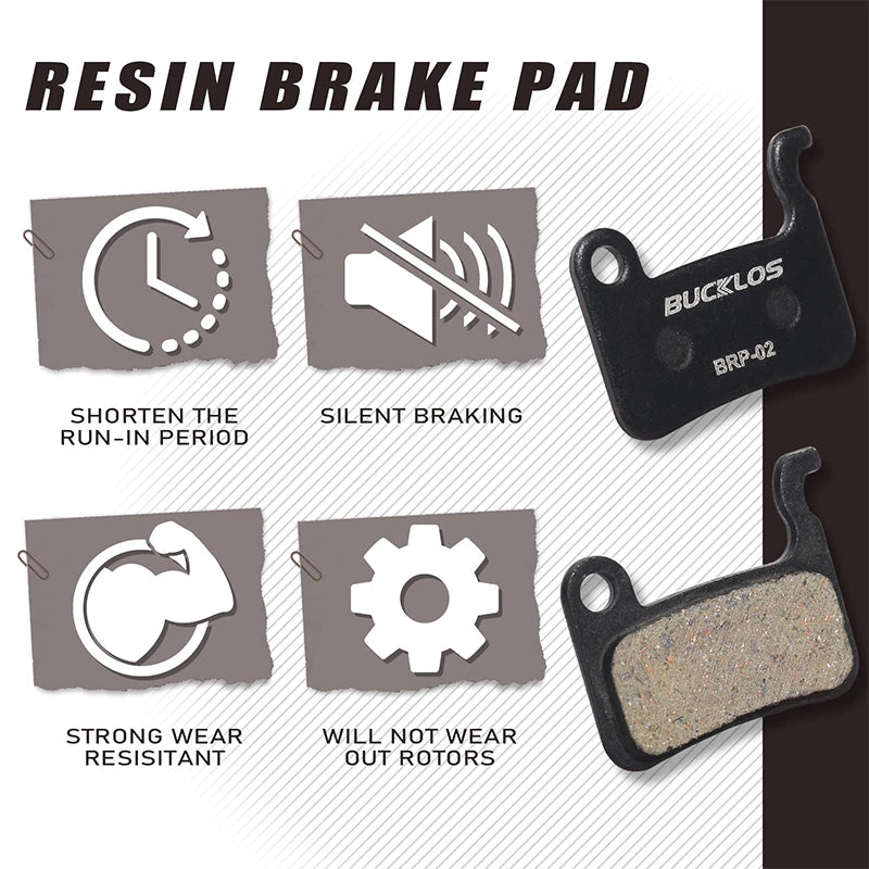 BUCKLOS Resin Disc Brake Pad For SHIMANO A01S Wear-resistant