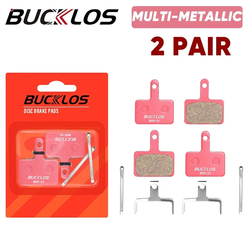 BUCKLOS Bicycle Hydraulic Disc Brake Pad Semi-Metal Ceramic MTB Bike Brake Pads for SHIMANO B01S MT200 SRAM AVID HAYES Magura