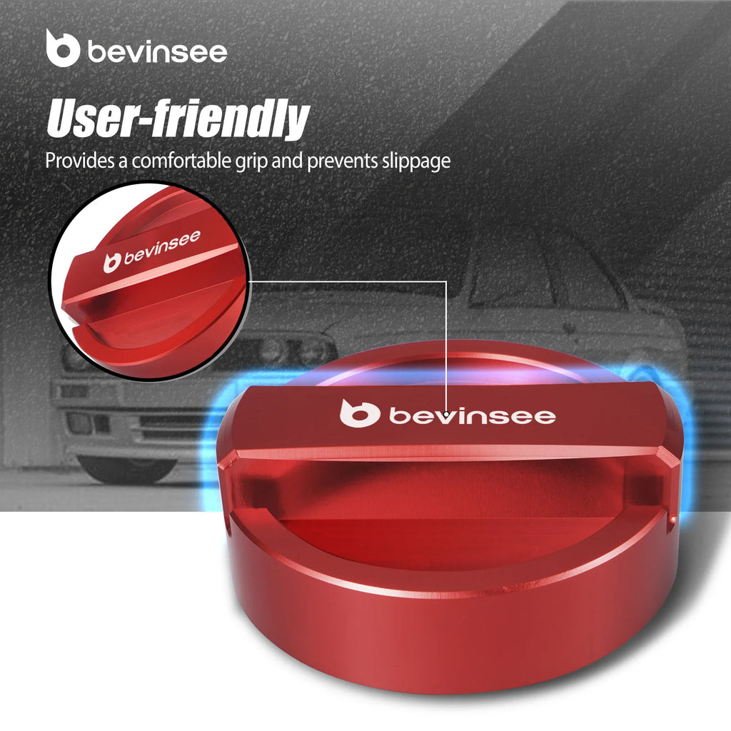 BEVINSEE Engine Oil Filler Neck Sealing Cap for BMW E60 E30 