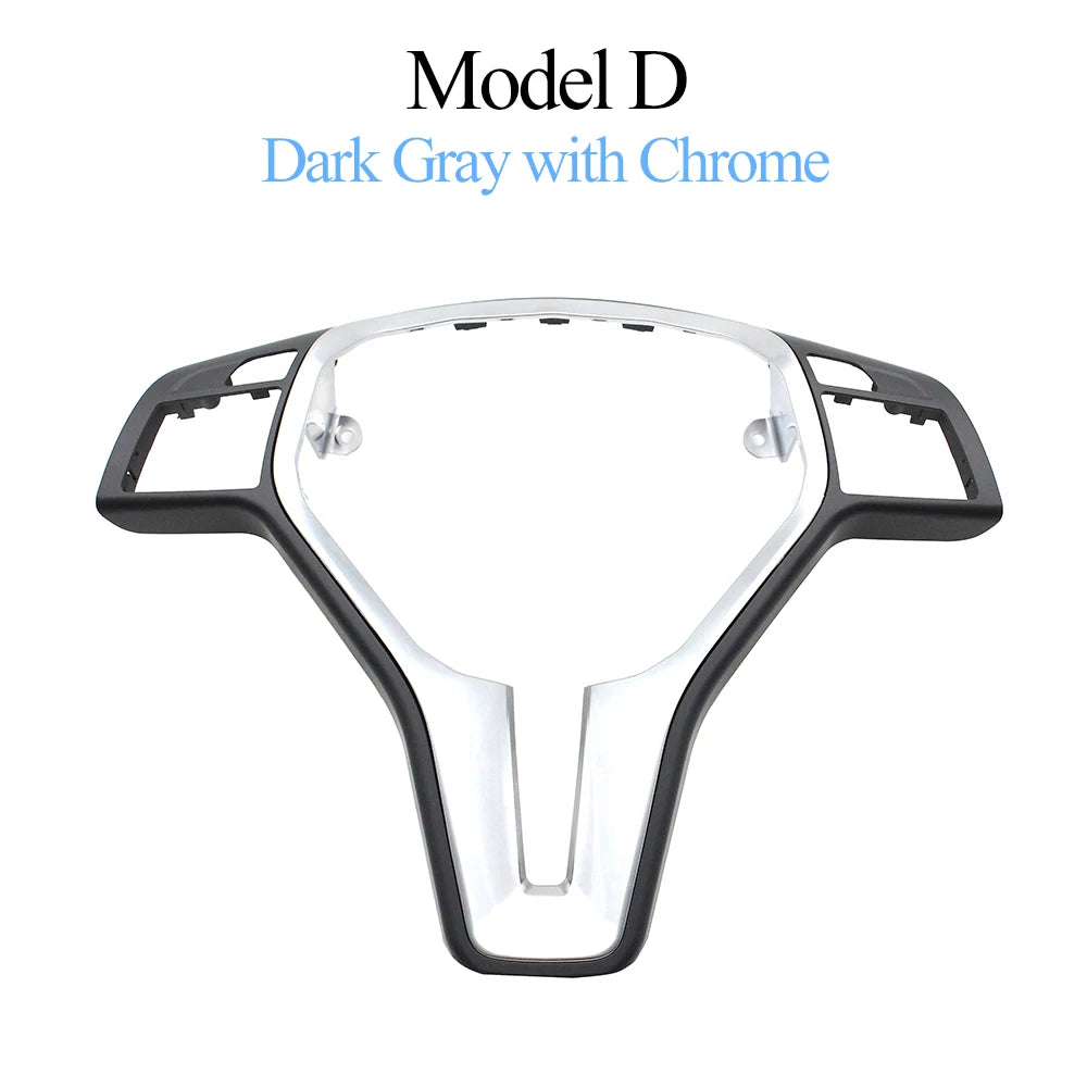 Carbon Fiber Car Steering Wheel Cover Trim Chrome Outer Panel Replacement For Benz C E GLK CLS Class W176 W204 W212 GLK204 W218