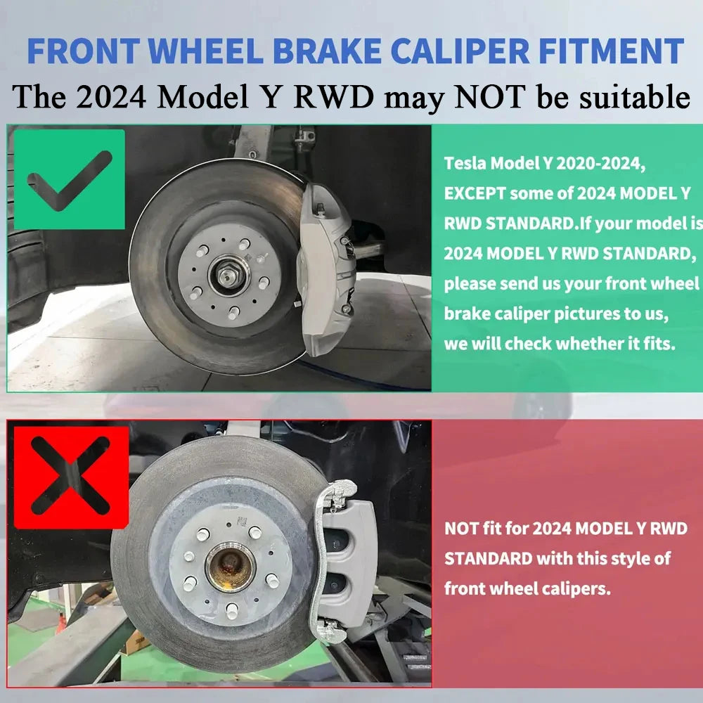 Brake Caliper Covers for Tesla Model Y 2020 2021 2022 2023 2