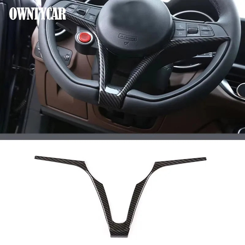 ABS Carbon Fiber For Alfa Romeo Stelvio 2017-2020 Car Interior Trim Sticker Accessories Car Modification Car Styling