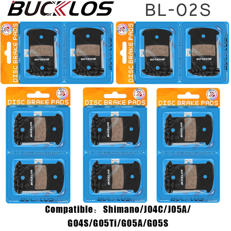 BUCKLOS Bicycle Disc Brake Pad Ceramic Bike Hydraulic Brakes Pads Road MTB Brake Pad for Shimano L05A J04C J05A H03A N03A NUTT