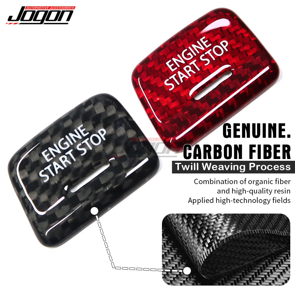 Carbon Start Stop Push Button For Chevrolet Camaro Corvette 