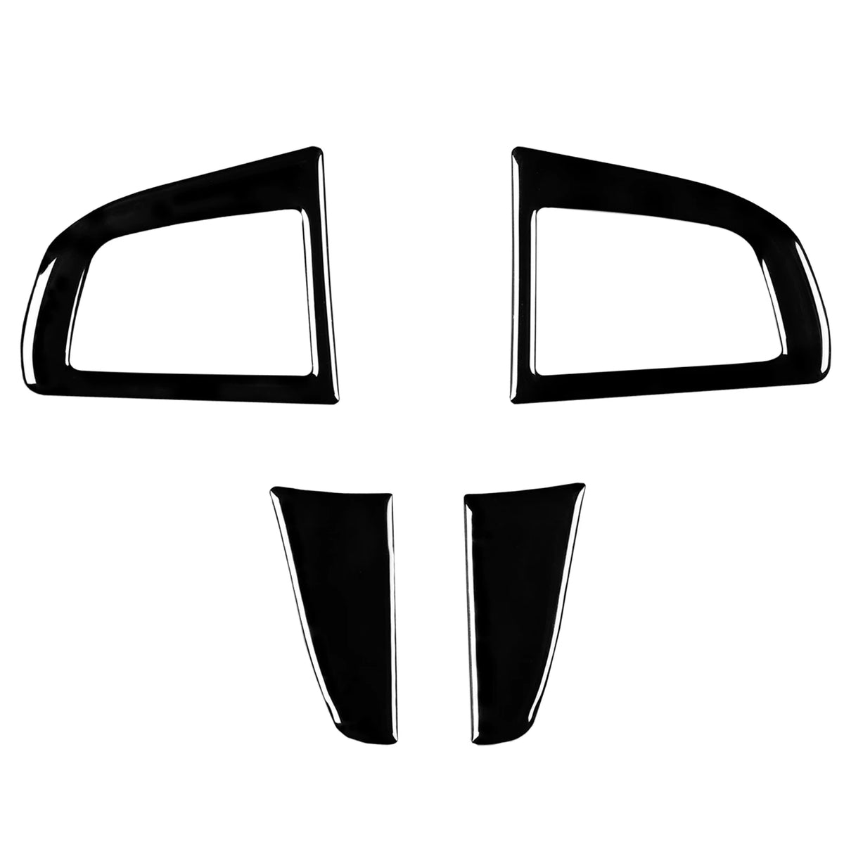 For Mazda 3 Axela 2010-2013 Auto Steering Wheel Button Frame Piano Black Trim Sticker Car Interior Decor Styling Accessories