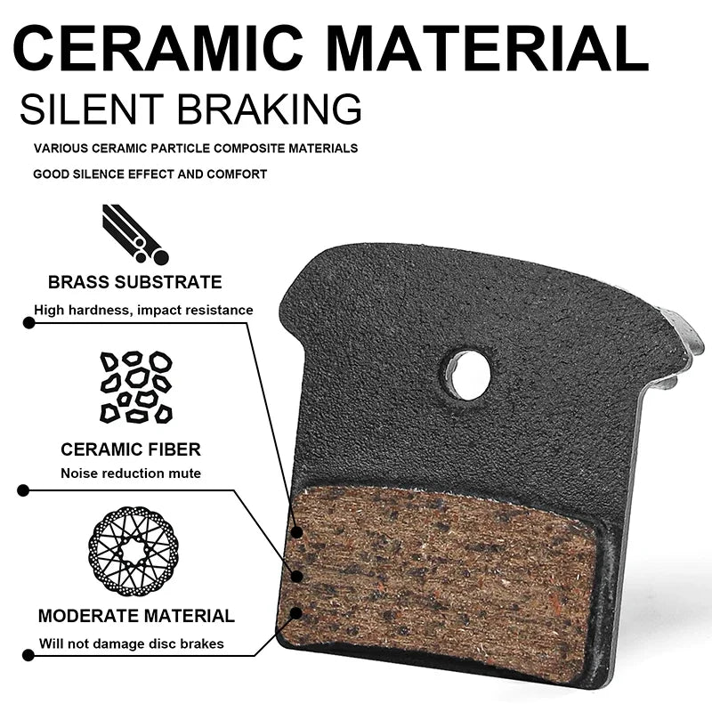 BUCKLOS Mountain Bike Disc Brake Pads for Shimano J04C J05A 