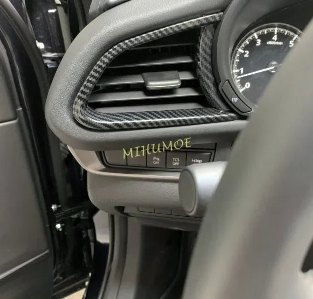 For Mazda CX-30 CX30 DM 2020-2026 2Pcs Carbon Fiber Dashboar