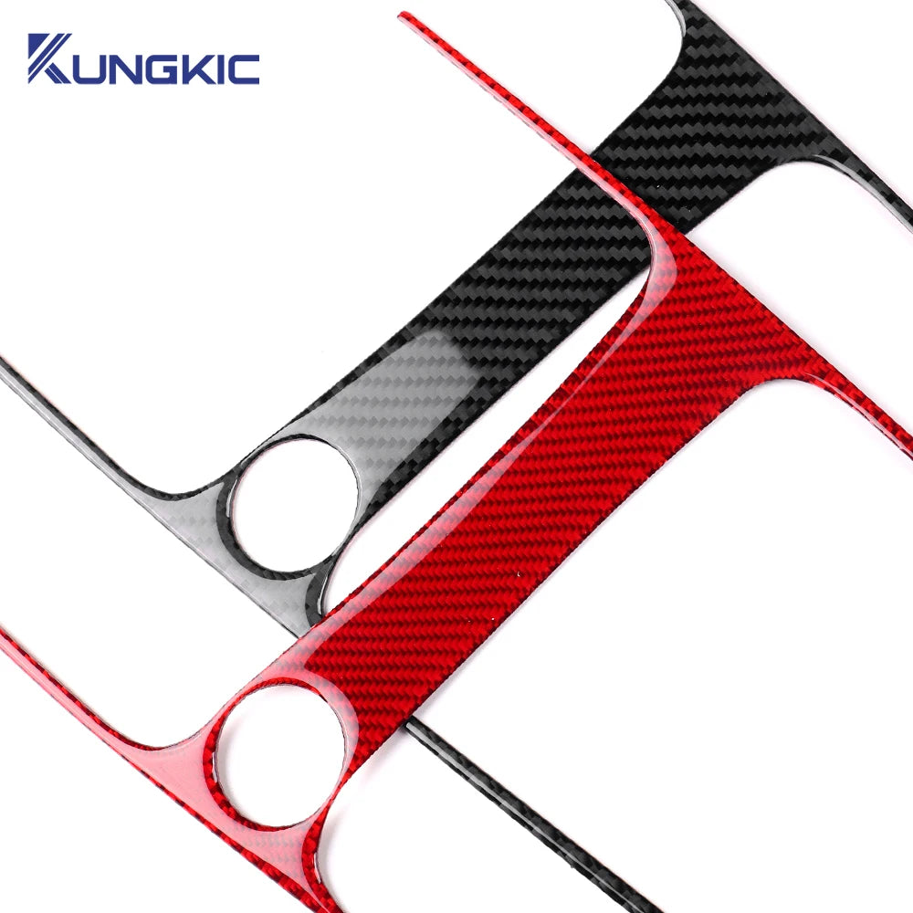 For Seat Leon 2017 2018 2019 Real Soft Carbon Fiber Sticker 