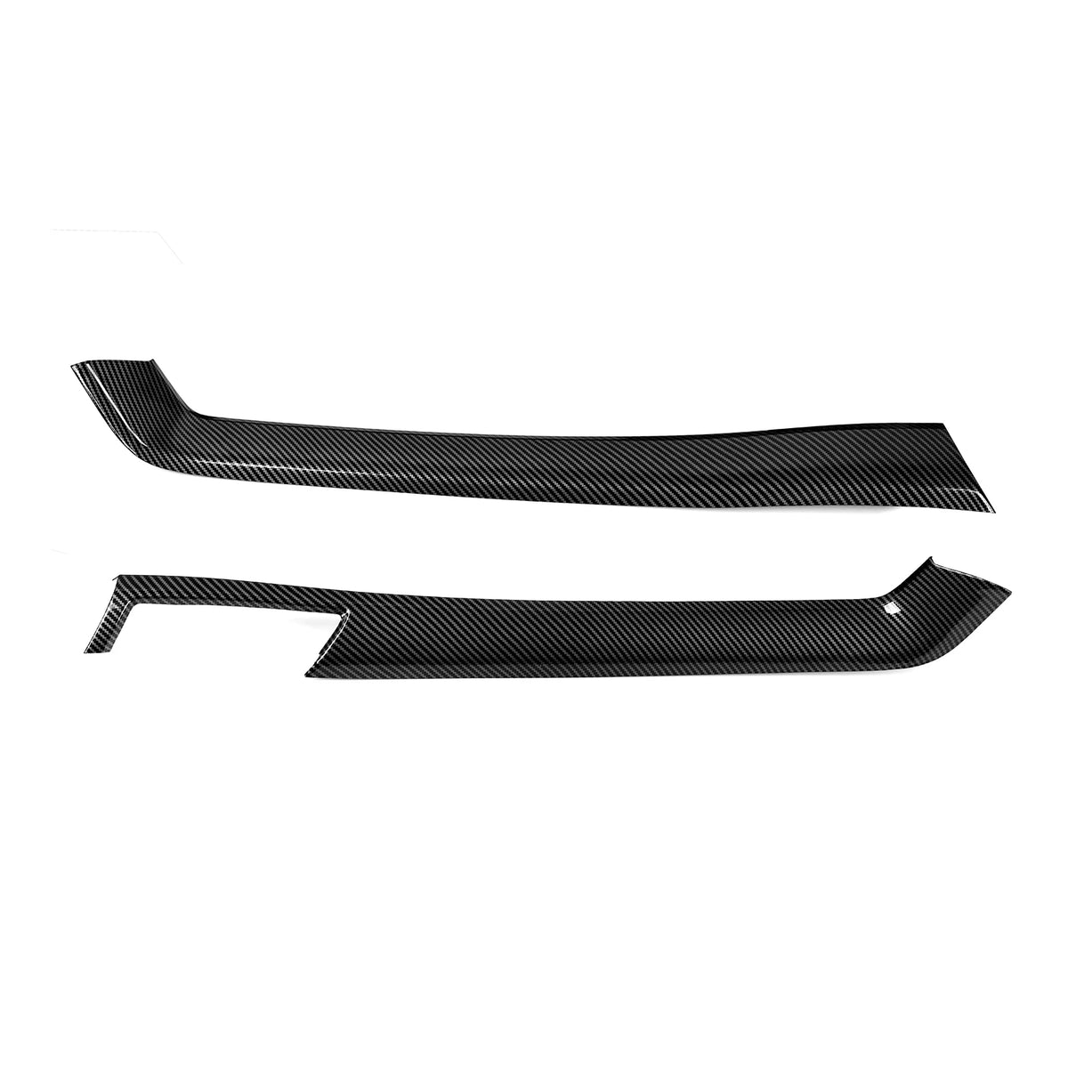 ABS Car Center Console Gear Shift Side Trim Strip Carbon Fib