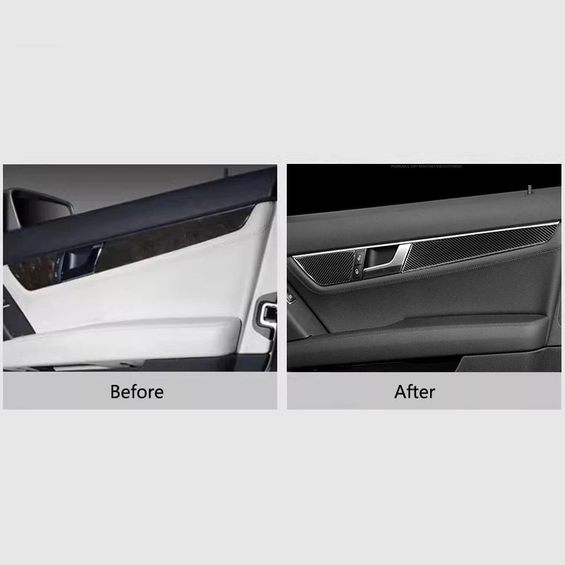 For Mercedes Benz C Class W204 C180 C200 C260 Car Carbon Fib