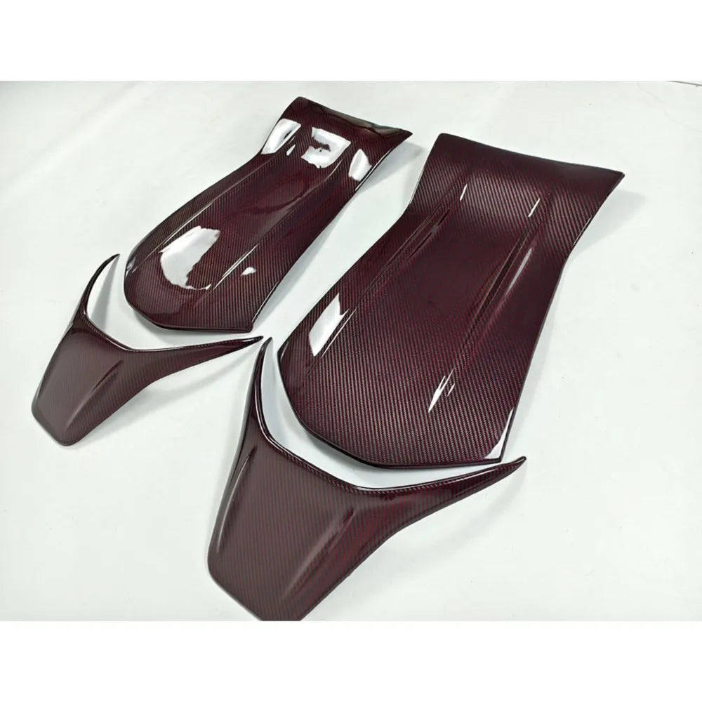 Dry Carbon Fiber Car Seat Back Cover Trim For Mercedes Benz 