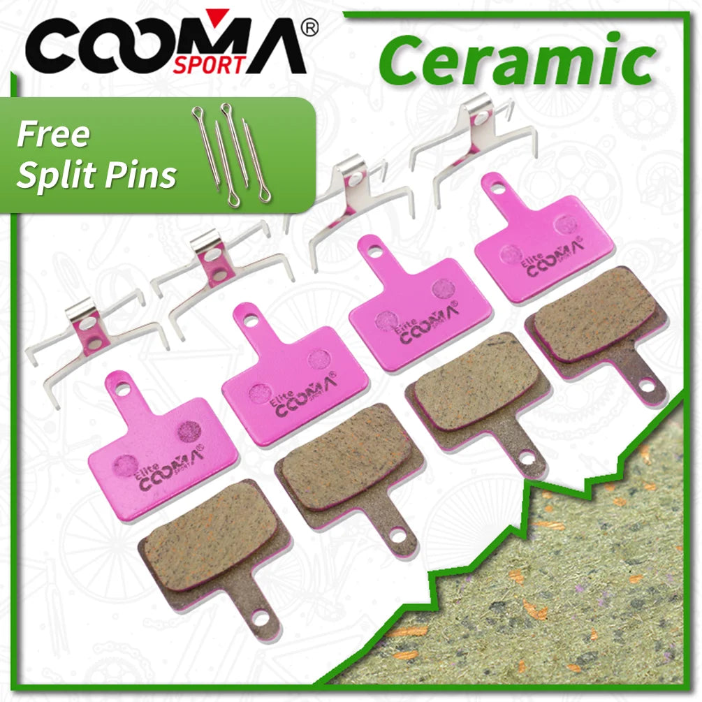 4 Pairs Ceramic Disc Brake Pads for Shimano B01S B05S M05 MT