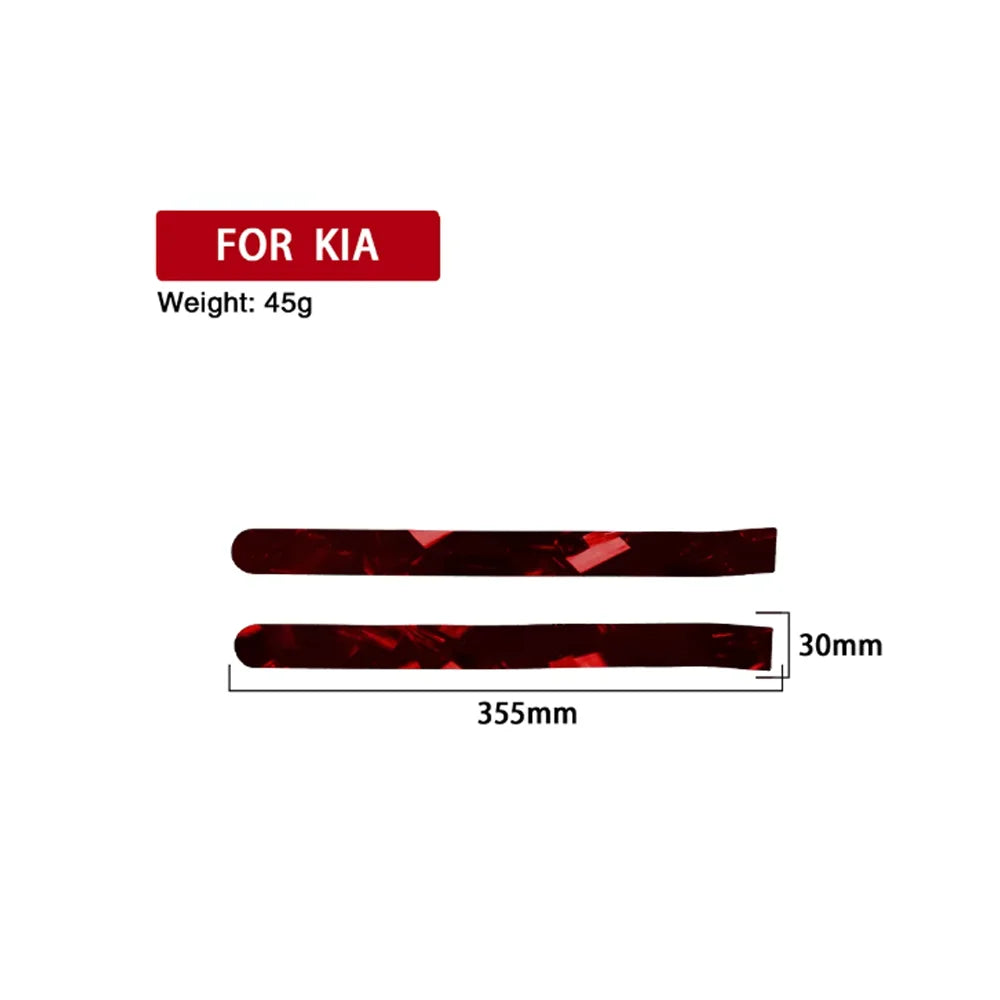 For Kia Stinger 2018-2023 Carbon Fiber Rear Light Emblems Side Lamp Stripes Trim Car Decoration Retrofitting Accessories Sticker