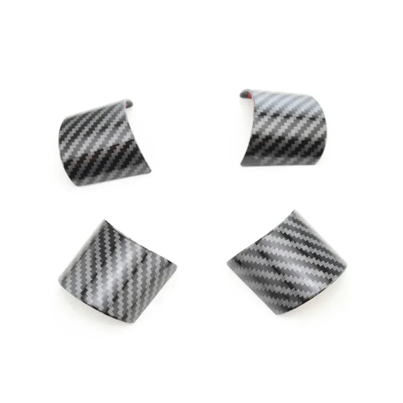 4Pcs/Set Interior Car Steering Wheel Panel Cover Trim Sticker for Ford Mondeo 2004 2005 2006 Car Styling Accessories