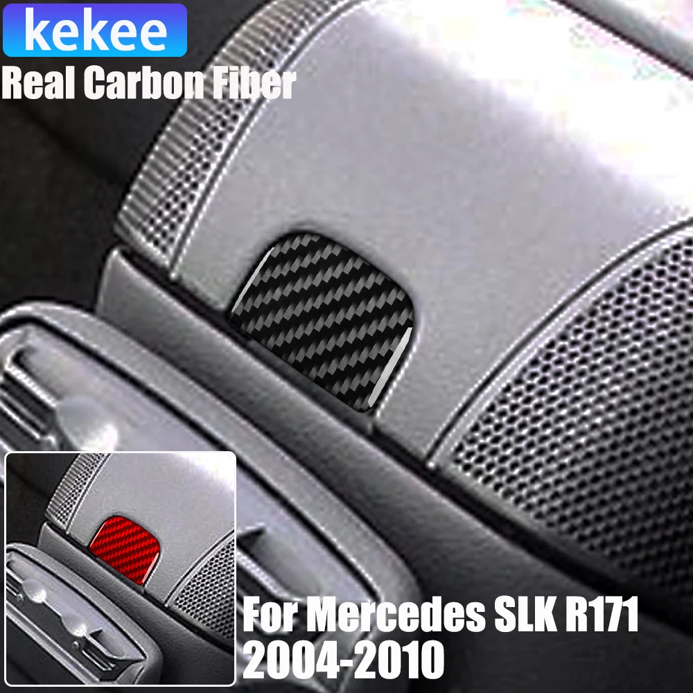 Real Carbon Fiber Car Accessories Storage Trim Cover Soft St