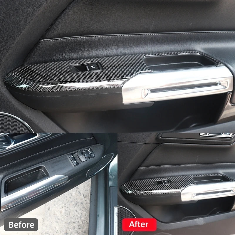 For Ford Mustang GT 2015-2021 Accessories Carbon Fiber Car W