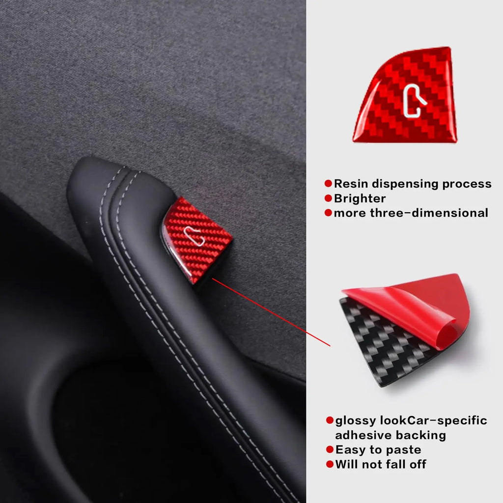 For Tesla Door Switch Button Sticker Model 3 Y 2019-2025 Car