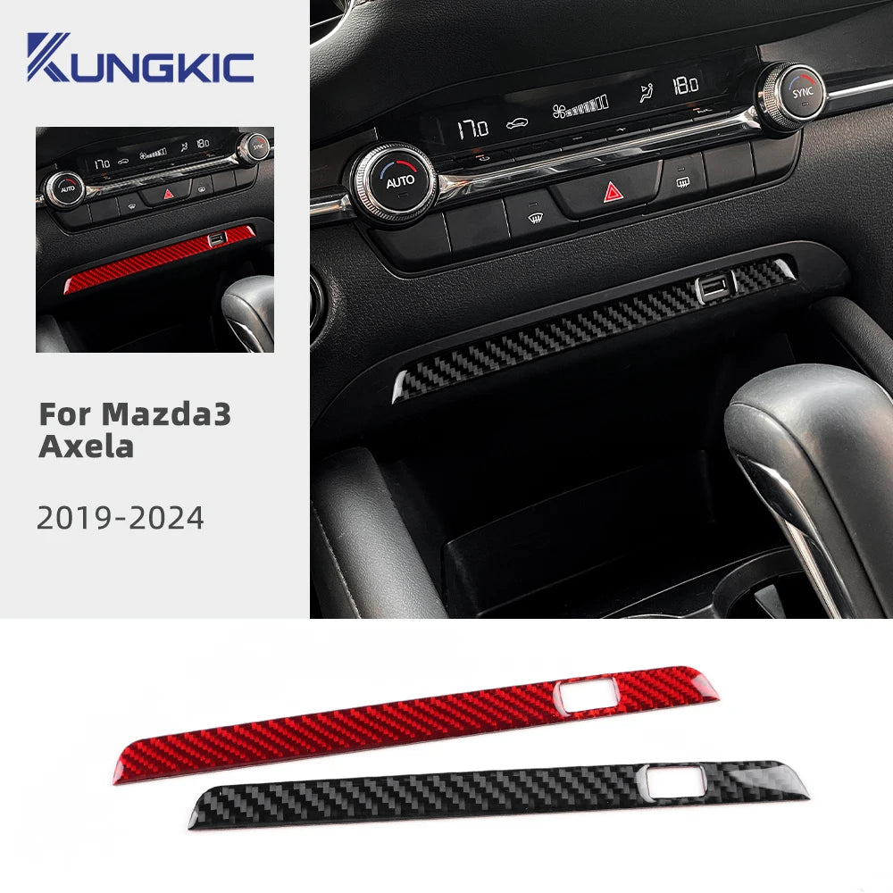 Real Soft Carbon Fiber Sticker For Mazda 3 Axela 2019 2020 2