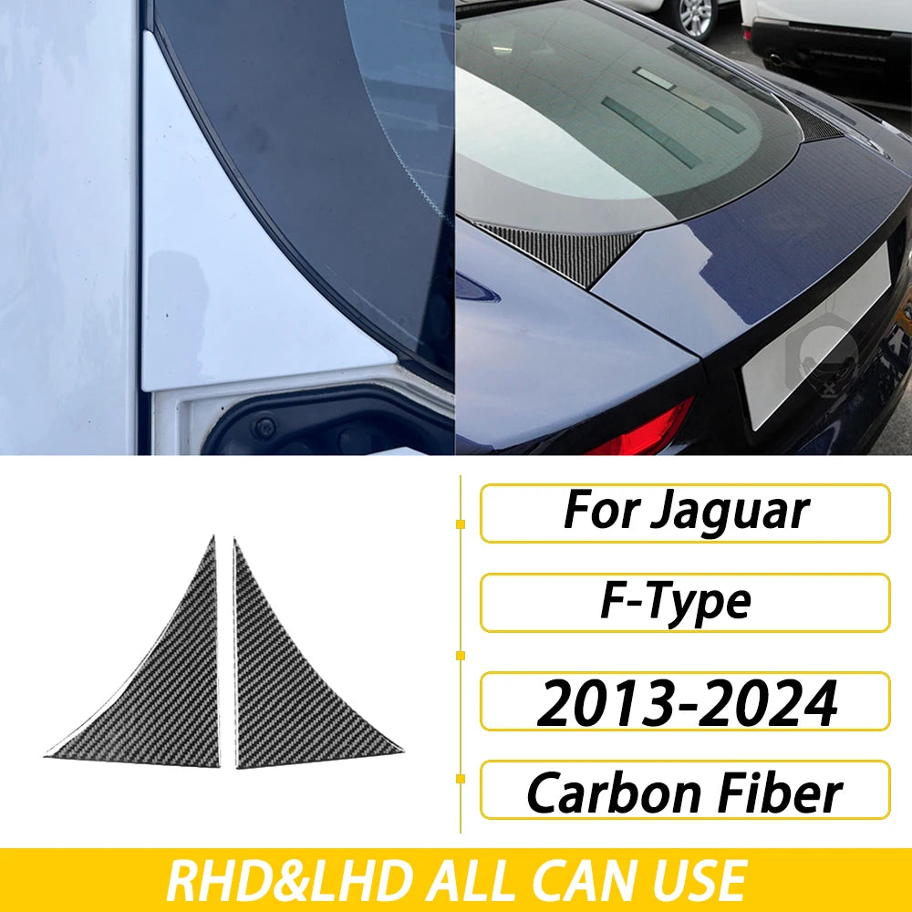 For Jaguar F-TYPE 2013-2024 Carbon Fiber Center Console Gear Shift Dashboard Air Vent Panel Trim Set Car Accessories Sticker