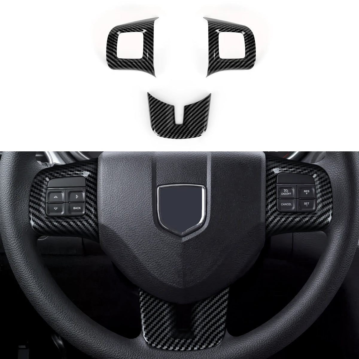 Car Steering Wheel Panel ABS Trim For Dodge Charger Challeng
