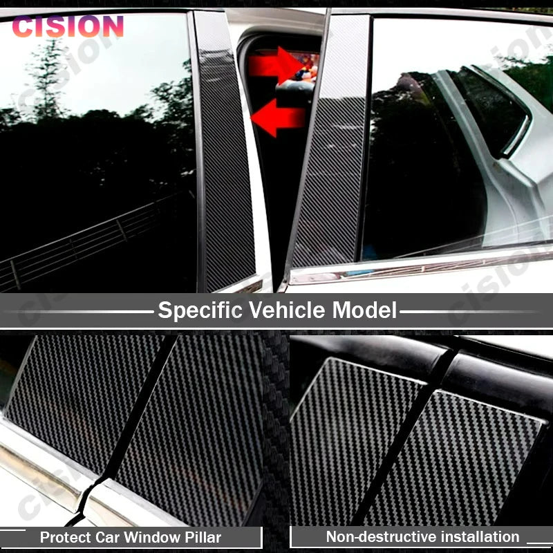 Black Car Door Middle B Pillar Post Cover Trim For Geely EX5