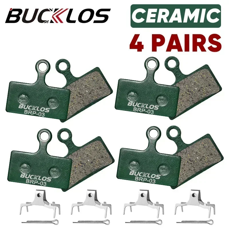 BUCKLOS B01S Brake Pads Bicycle Ceramic Disc Brake Pads for M9000 M9020 M975 M965 M9120 M8020 M8120 Cycling Brake Pad 2/4PC