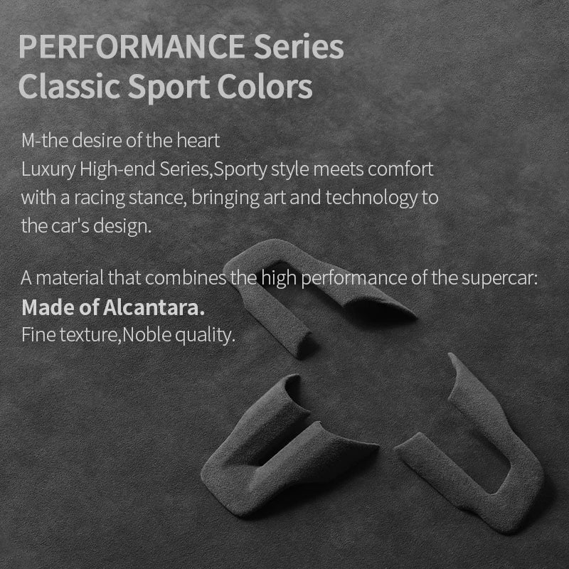 Made of Alcantara For Mustang Steering Wheel Panel Decorativ
