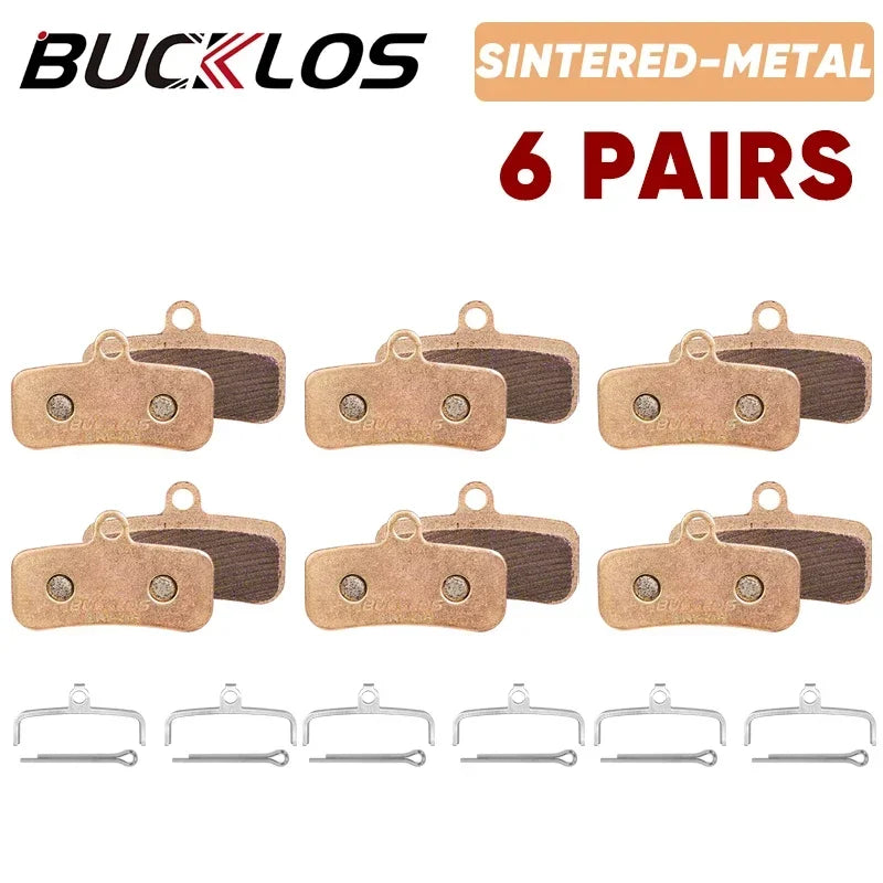 BUCKLOS Sintered-Metal MTB Brake Pads for D02S N03A Bicycle Hydraulic Disc Brake Pads Metallic Bike Brake Pad Mountain Bike Part