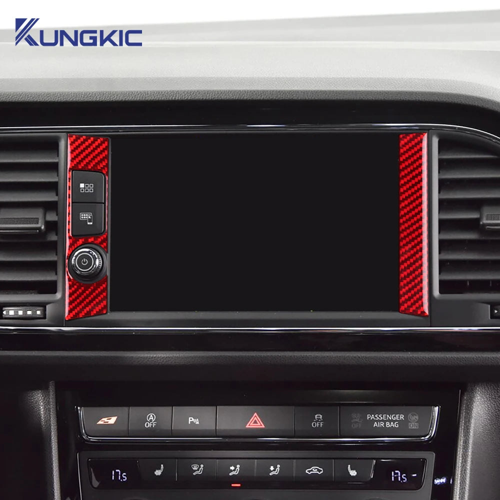 Real Soft Carbon Fiber Sticker For Seat Leon MK3 2017 2018 2