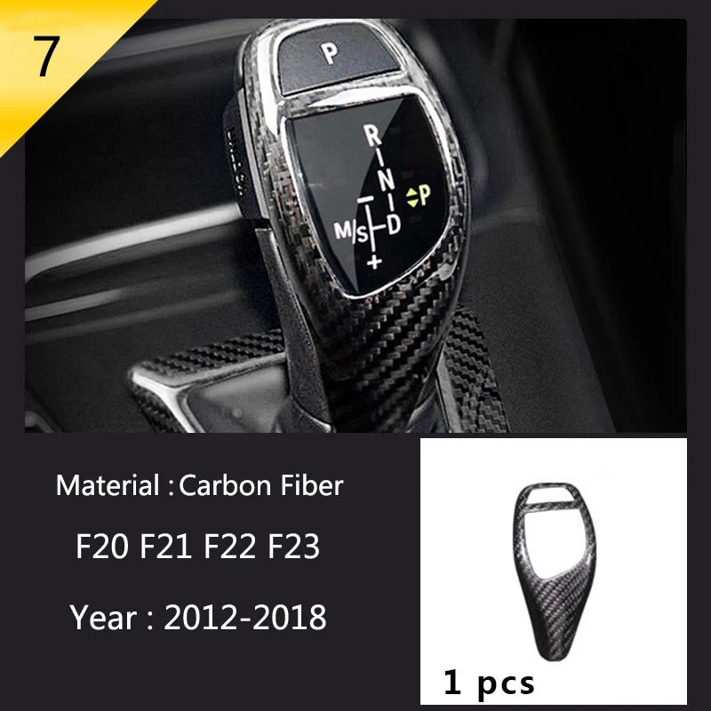 For BMW 1 2 Series F20 F21 F22 F23 Carbon Fiber Car Control CD Panel Cover Trim Air Conditioning Outlet Frame Decoration Sticker