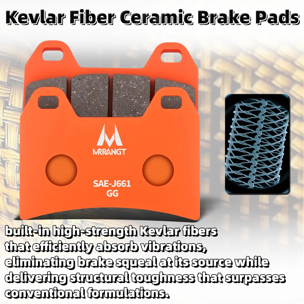 MRRANGT Motorcycle Ceramic Brake Pads Kit For KTM Duke 390 7