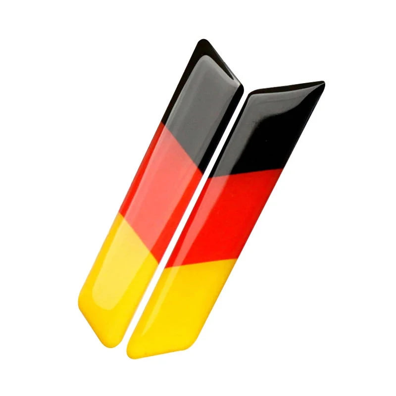 2Pcs Car Seat Adjustment Handle Knob Germany Flag Style Trim