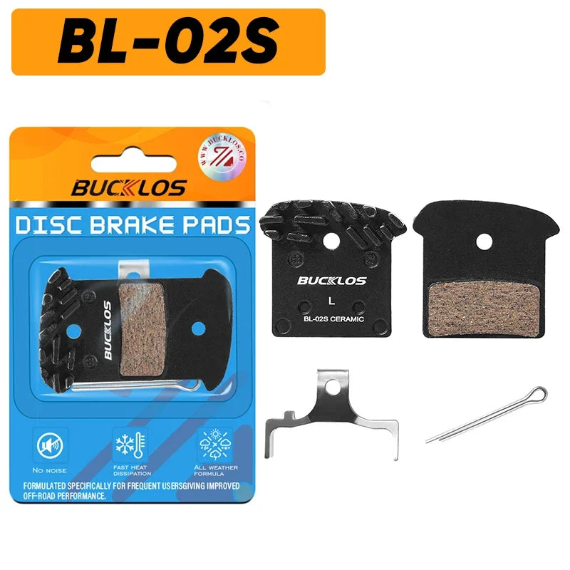 BUCKLOS Ceramic Hydraulic Brake Pads Heat Dissipation Bicycle Disc Brake Pad Road Mountain Bike Brake Pads for SHIMANO J05A L05A