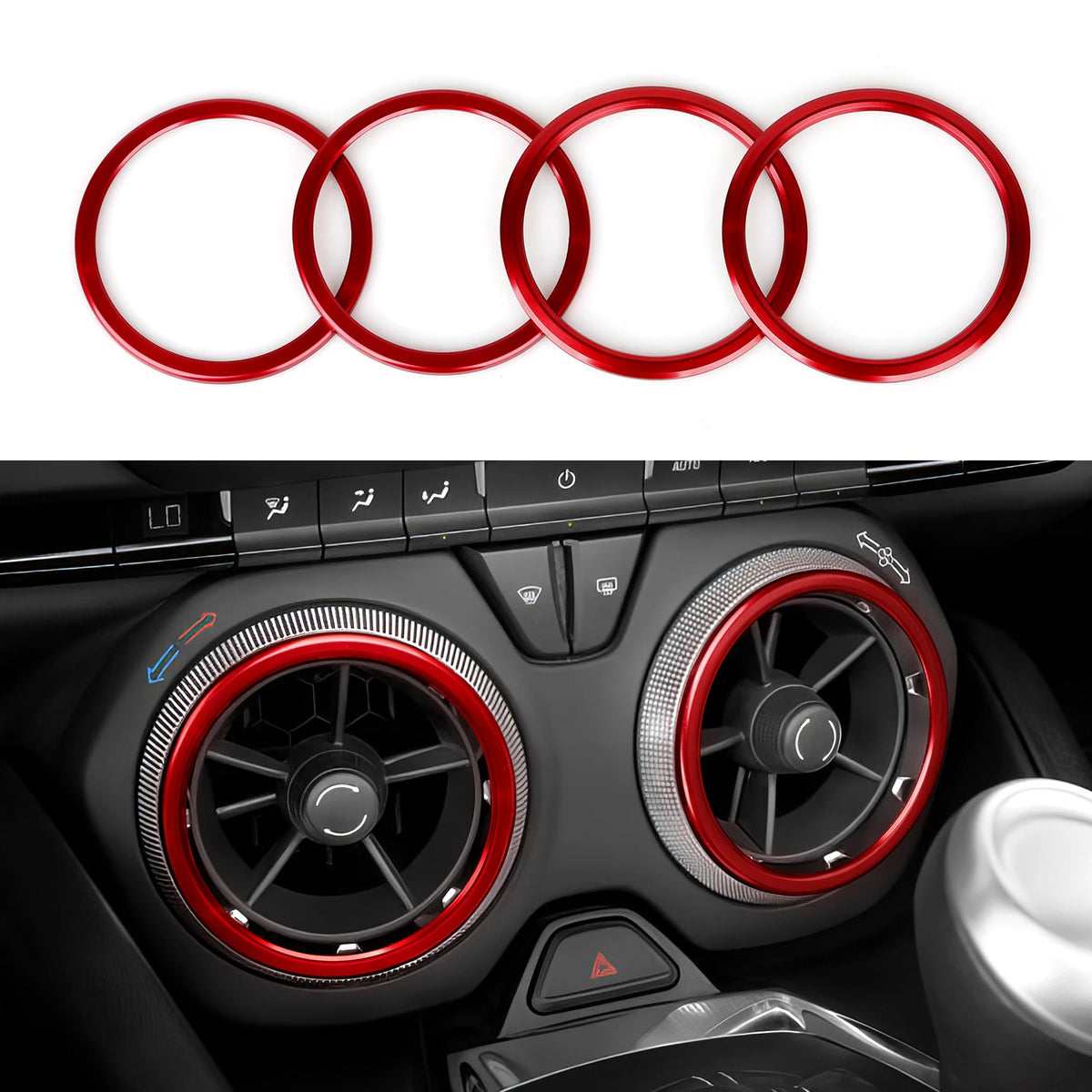 ABS Trim Car Steering Wheel Button Panel Cover Carbon Fiber 